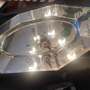 St. James SilverServing Tray with two Silver Chargers